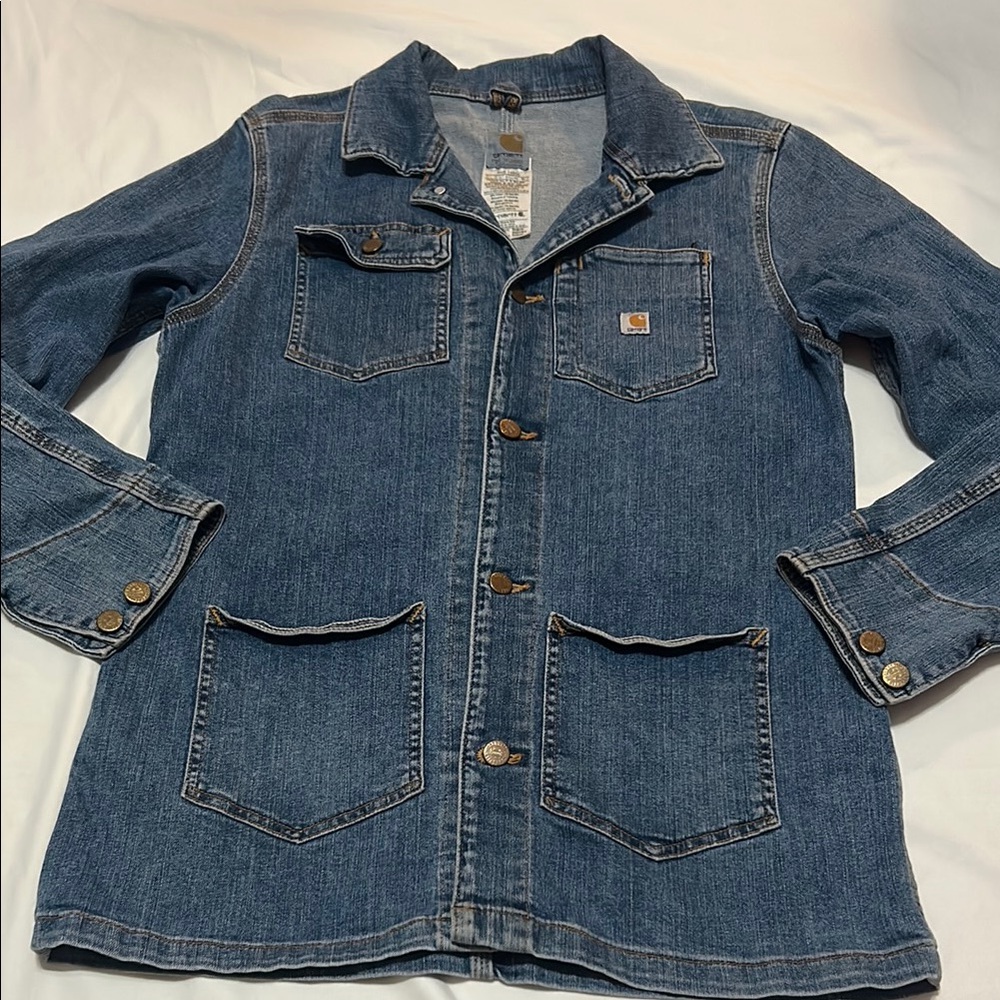 Carhartt Women’s Denim Jacket Classic Workwear size M - Picture 1 of 7